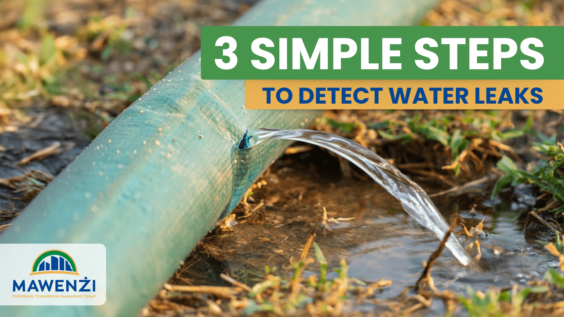 A 3-Step Guide To Detecting Water Leaks Article Image - Mawenzi Utilities Solutions, Pretoria, South Africa